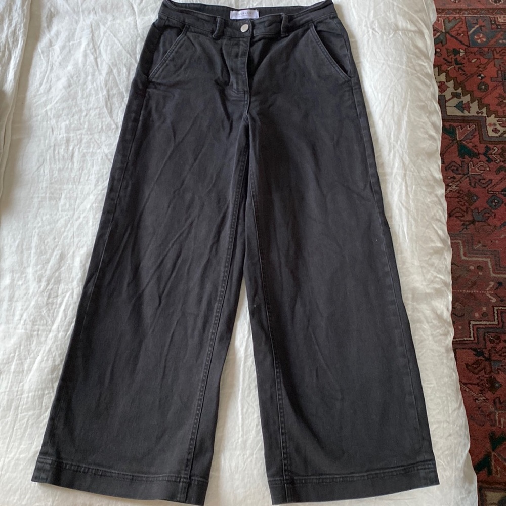 Everlane Wide Leg Cropped Pants